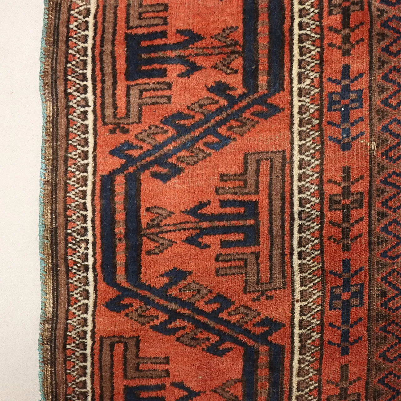 Baluchi wool rug, handmade, fine knot, 20th century 7