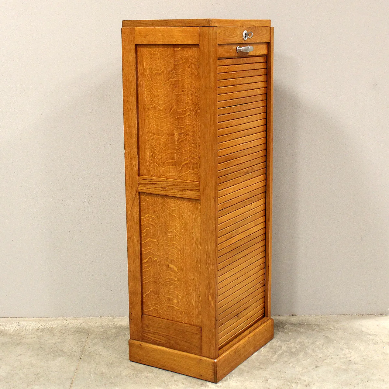 Archive filing cabinet with shutter, early 20th century 4