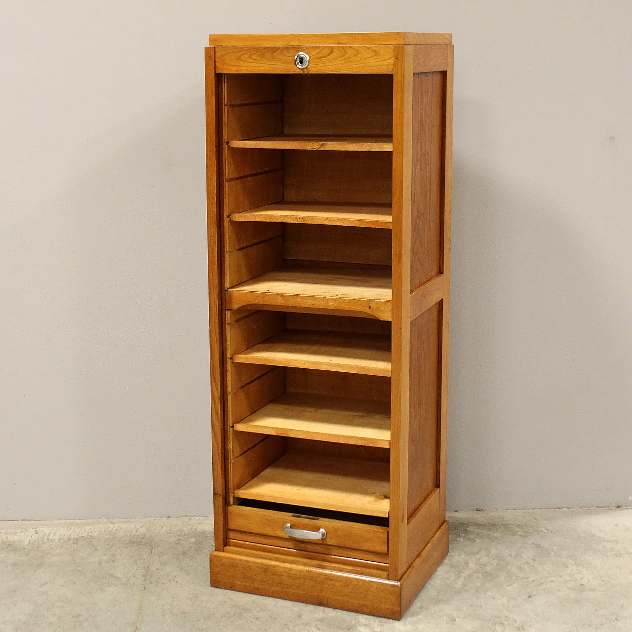 Archive filing cabinet with shutter, early 20th century 7