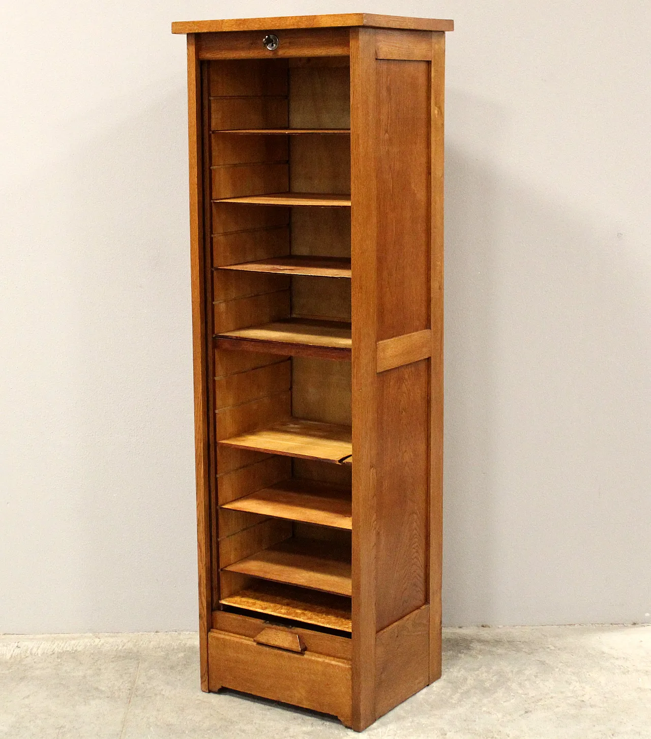 Archive filing cabinet with shutter, early 20th century 6