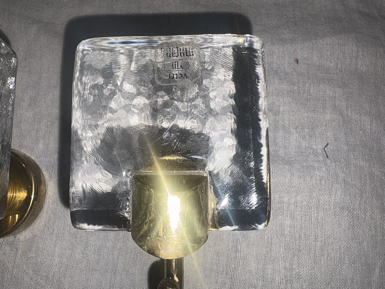 Pair of Murano glass coat hangers, 1960s 4
