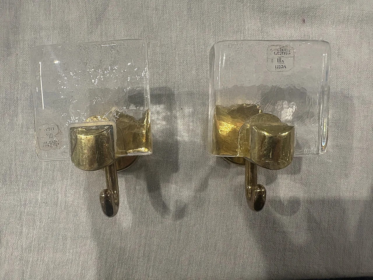 Pair of Murano glass coat hangers, 1960s 7