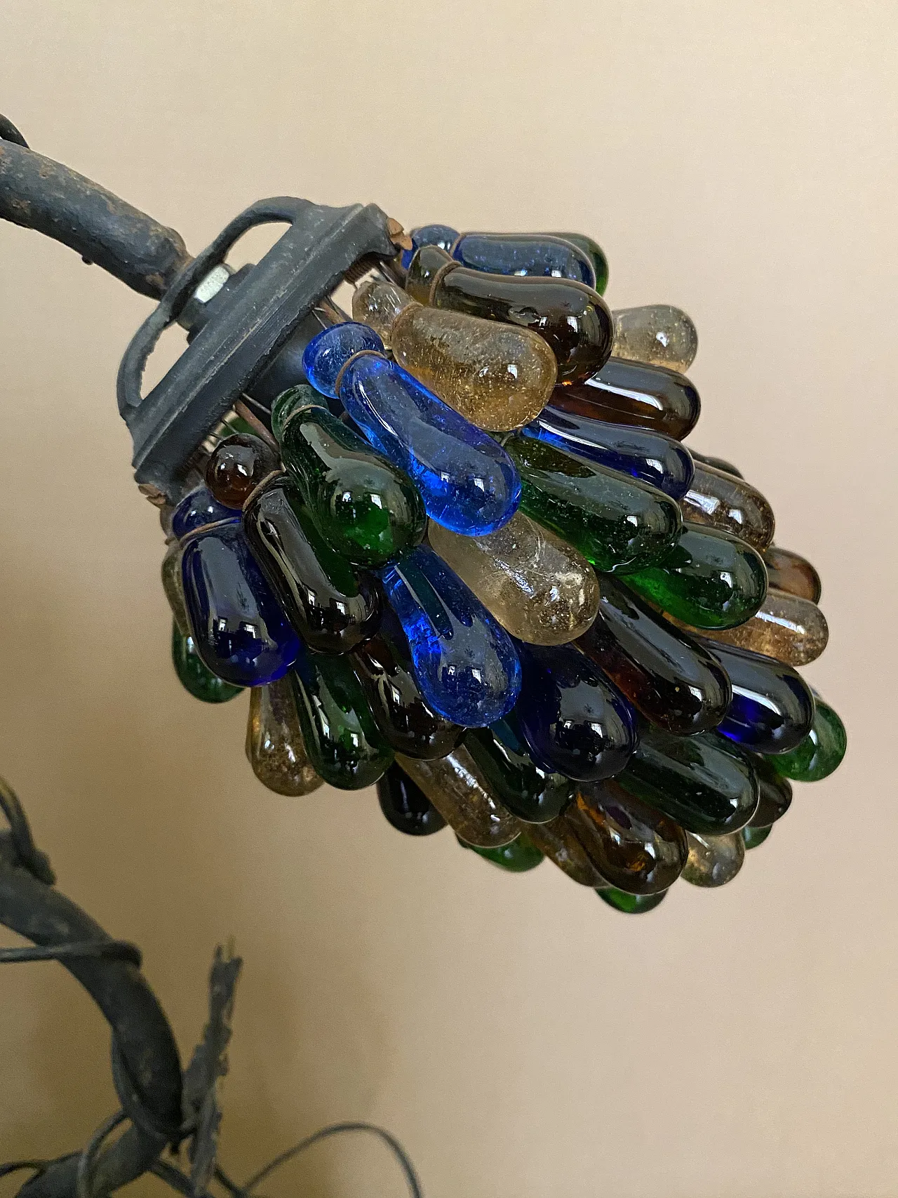 Lampada da tavolo a grappolo d'uva, anni '30 2