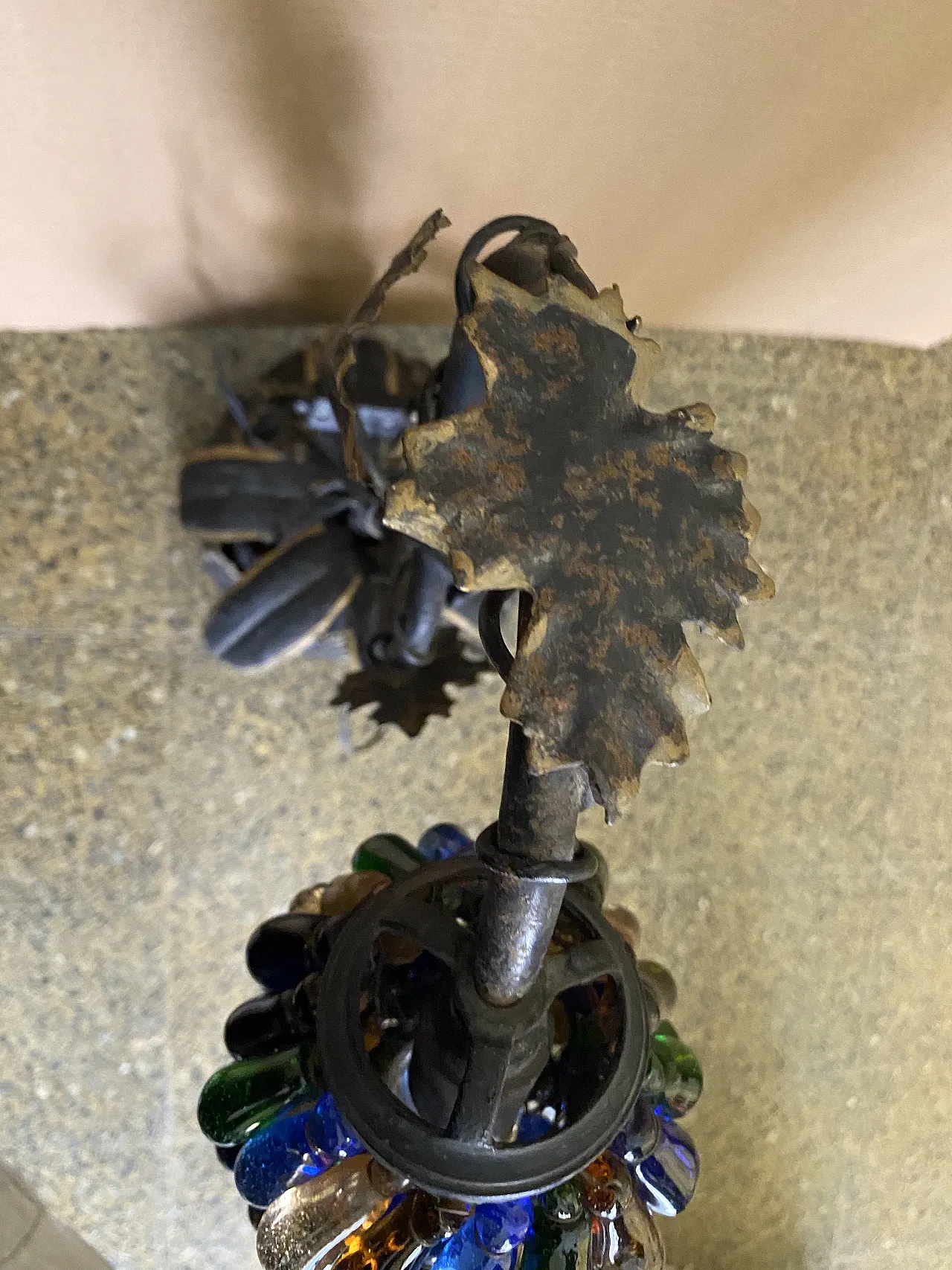 Lampada da tavolo a grappolo d'uva, anni '30 8