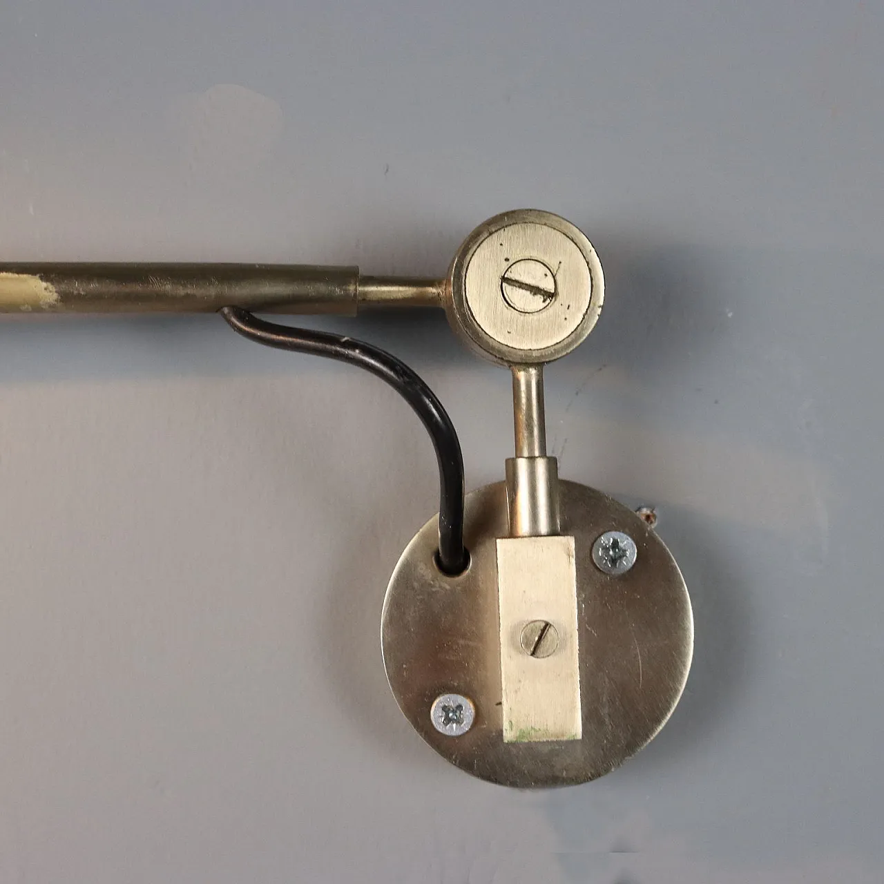 Pair of anodized aluminum sconces, 20th century 5