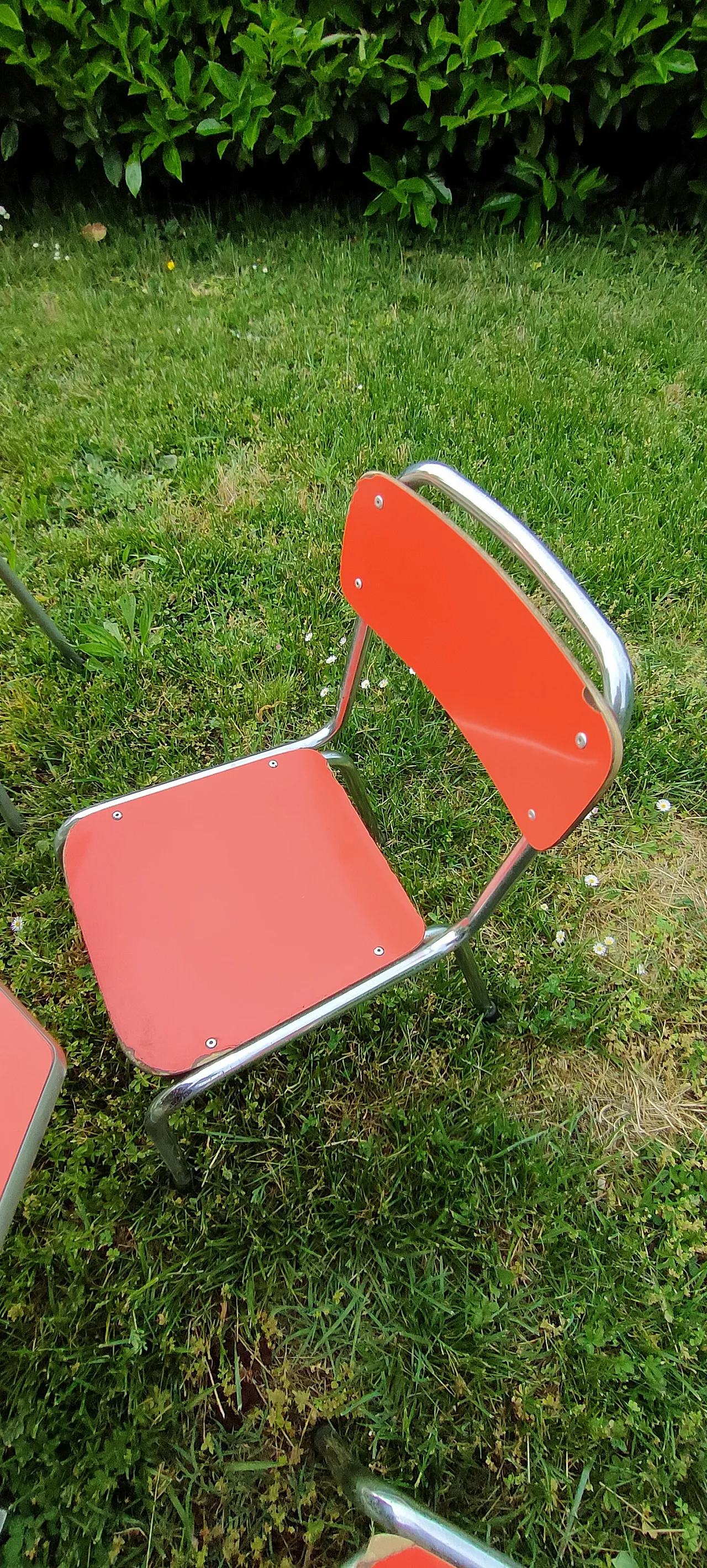 Formica kindergarten table with 4 chairs, 1960s 10