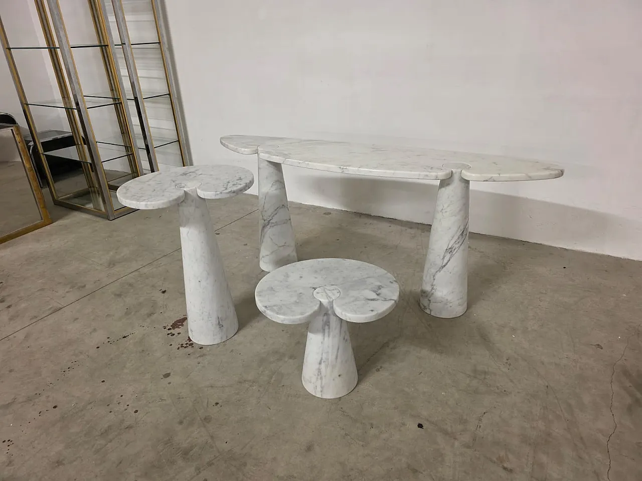 Pair of coffee tables Eros by Angelo Mangiarotti for Skipper, 1970s 6