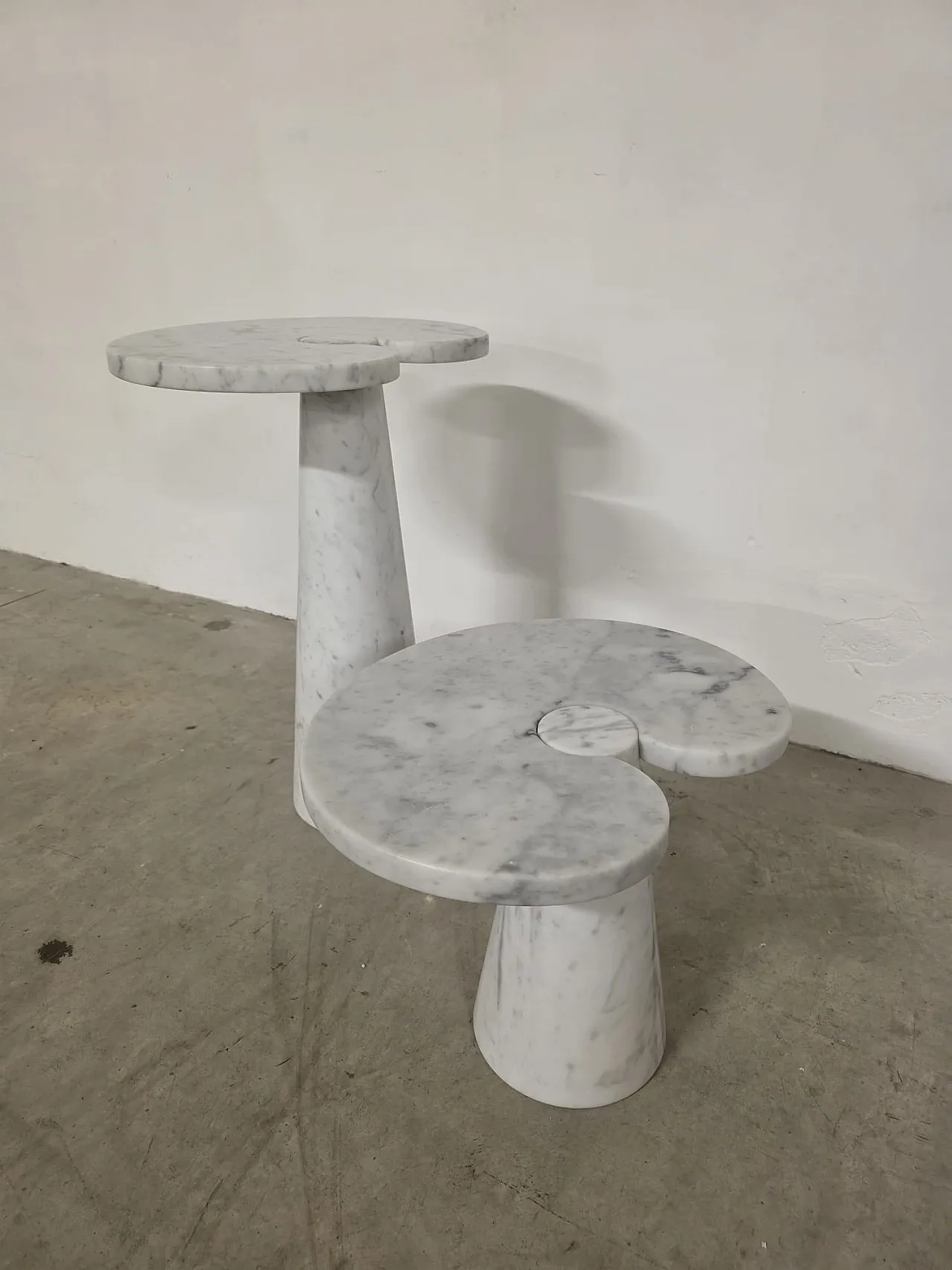 Pair of coffee tables Eros by Angelo Mangiarotti for Skipper, 1970s 13
