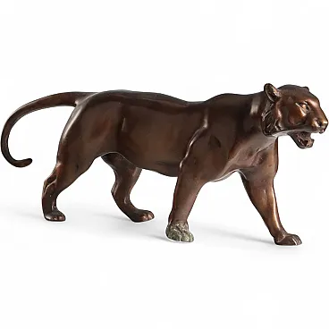 Bronze panther, 20th century