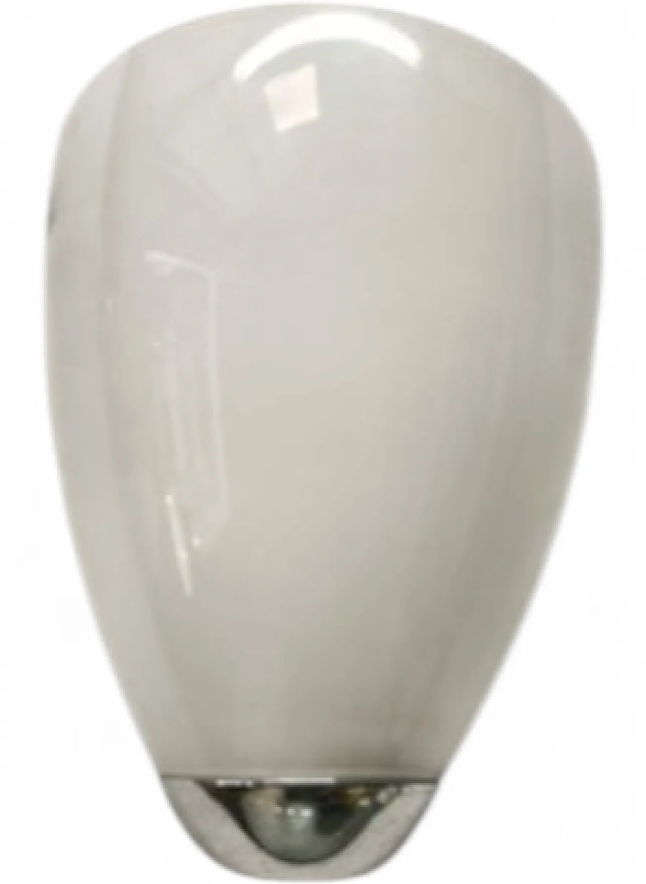 Chrome wall light with opal glass, 1990s 5
