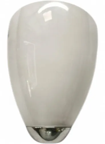 Chrome wall light with opal glass, 1990s