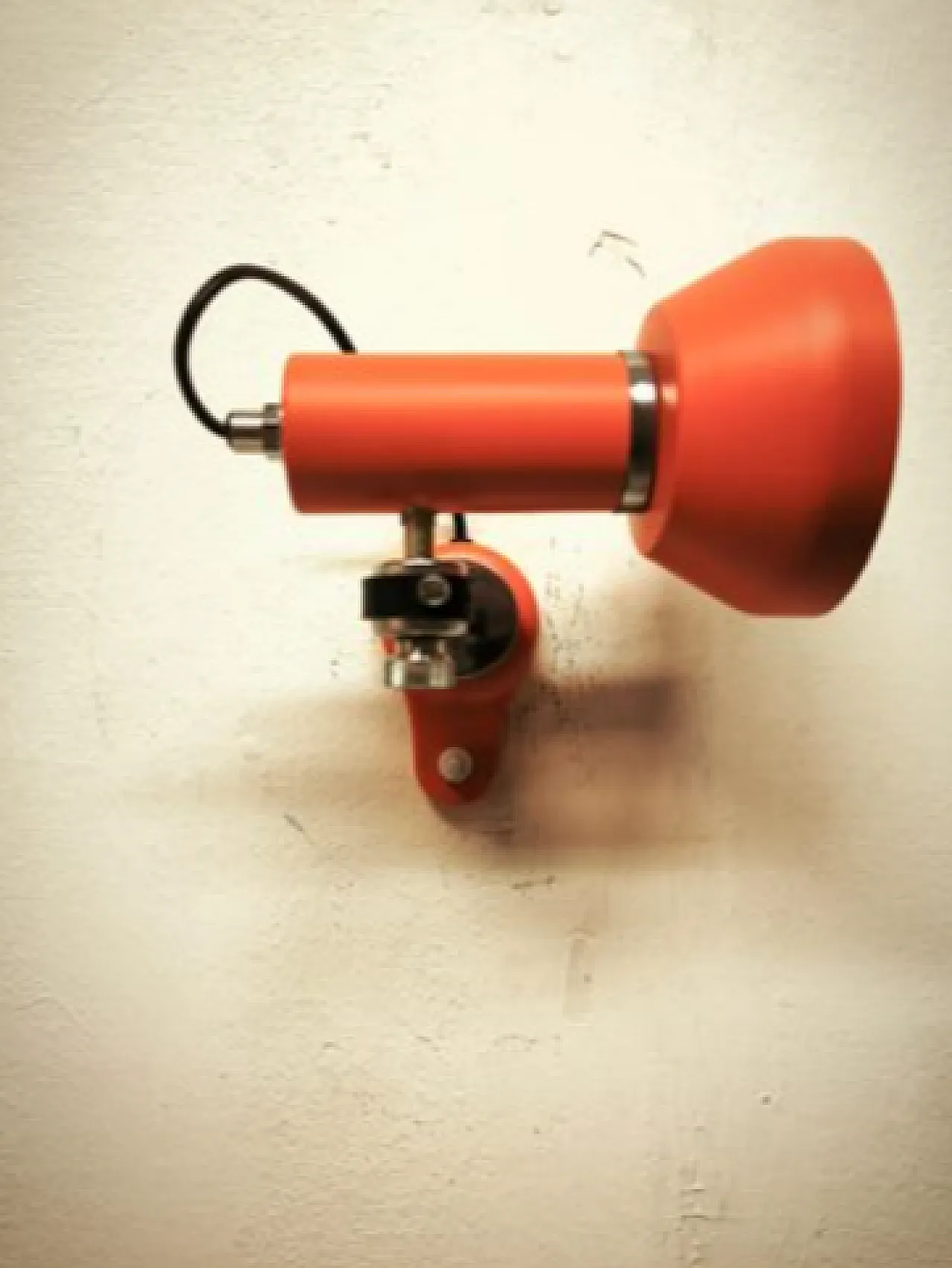 Adjustable spotlight with push button switch, 1970s 1