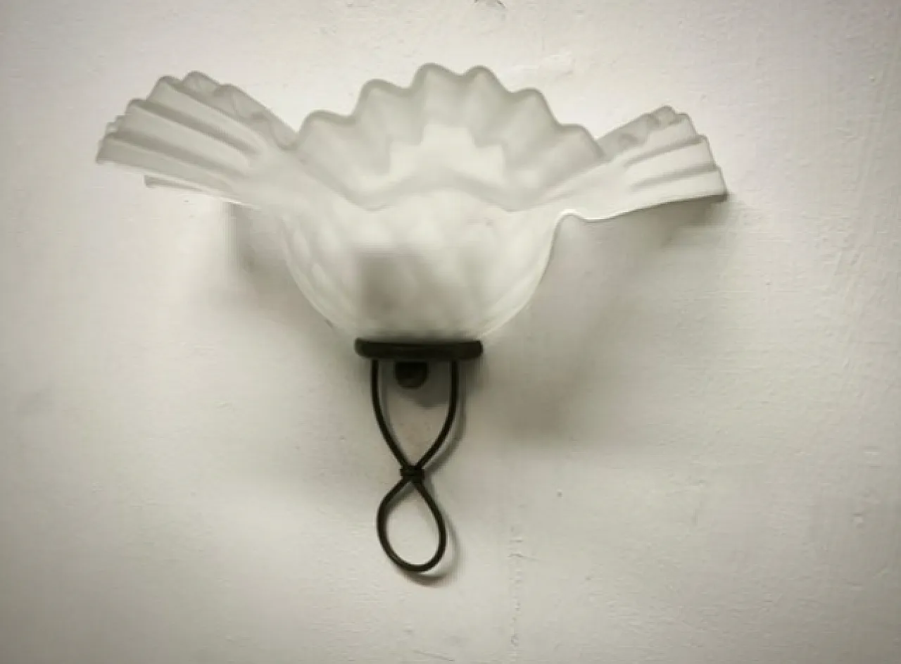 Rustic wall sconce, 1980s 1