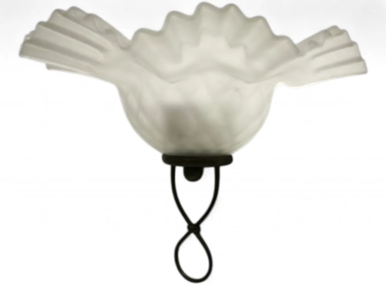 Rustic wall sconce, 1980s 5