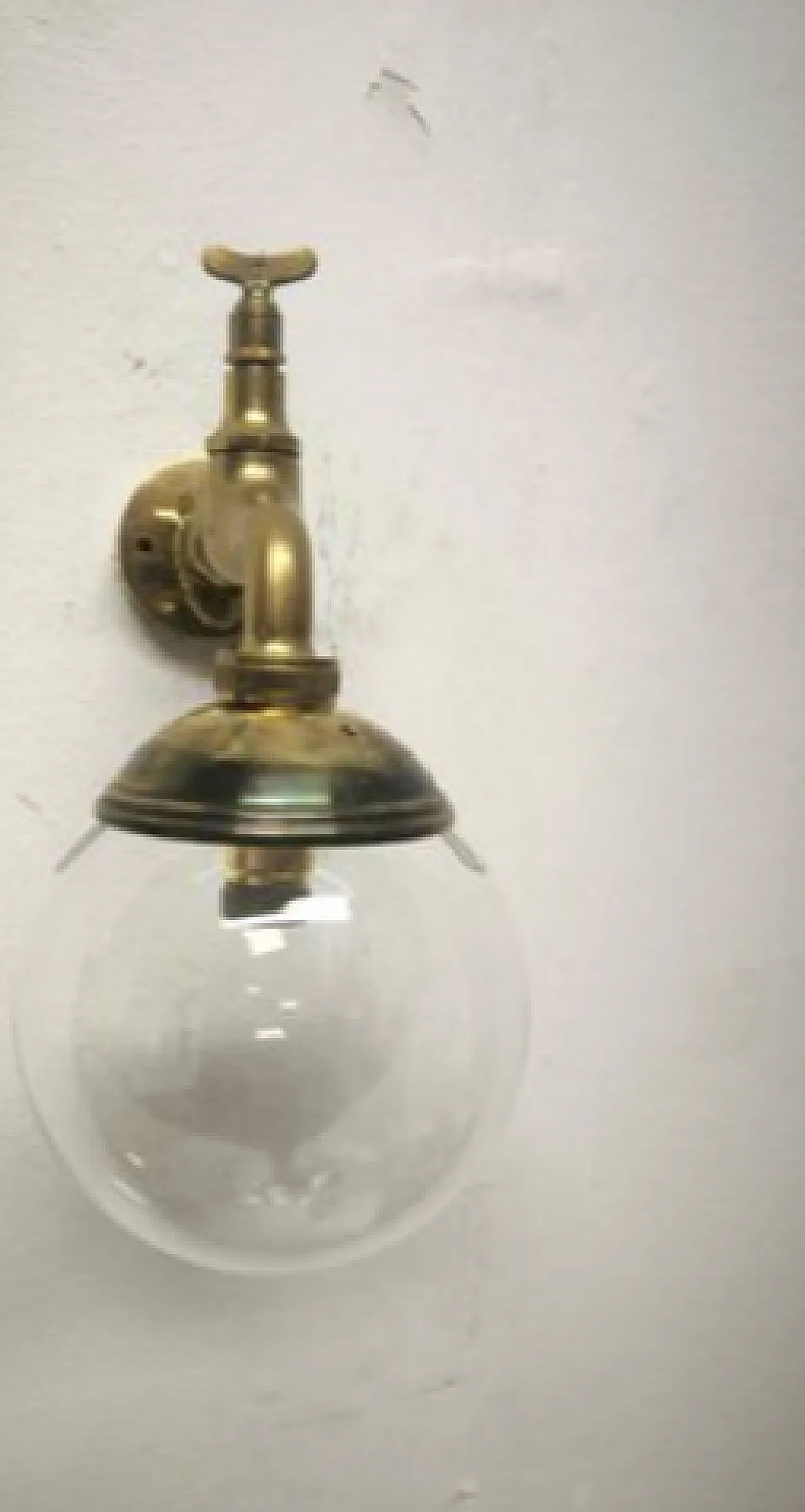Brass faucet applique, 1960s 1