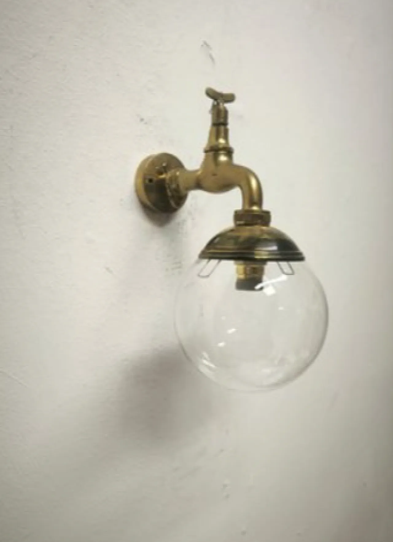Brass faucet applique, 1960s 2