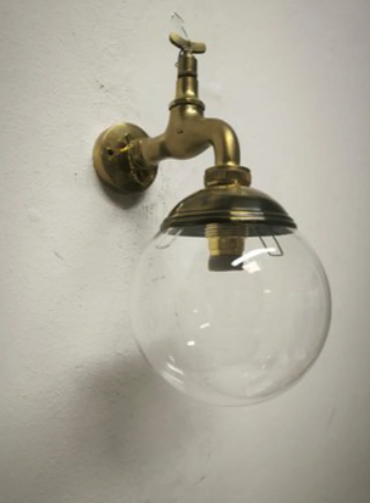 Brass faucet applique, 1960s 3