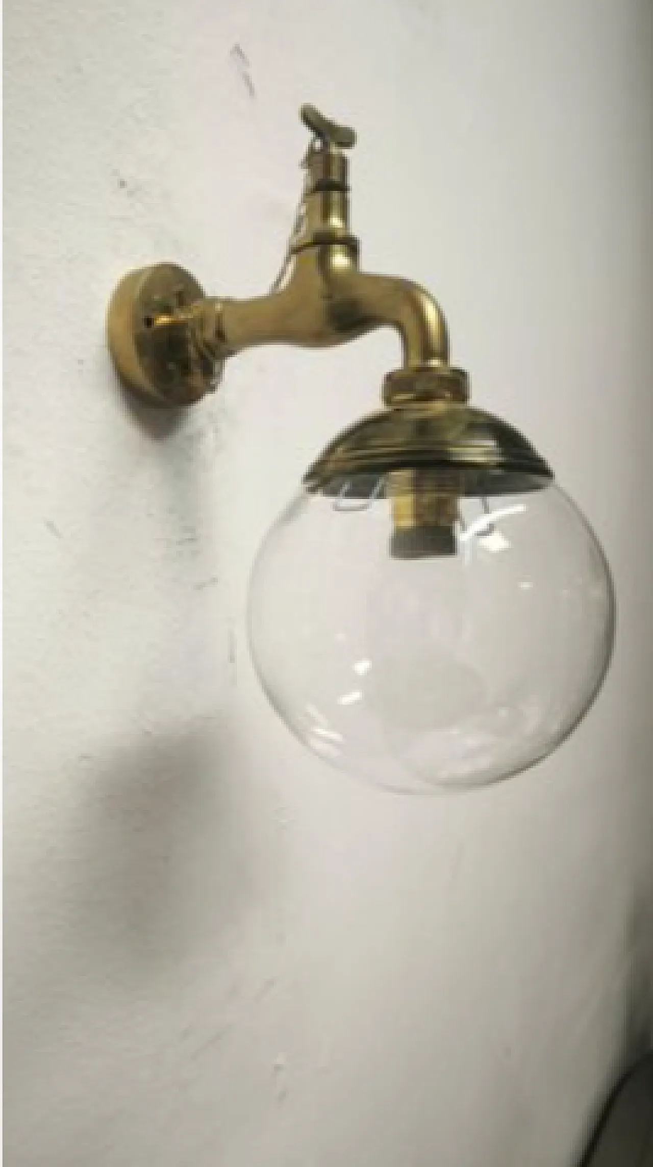 Brass faucet applique, 1960s 5