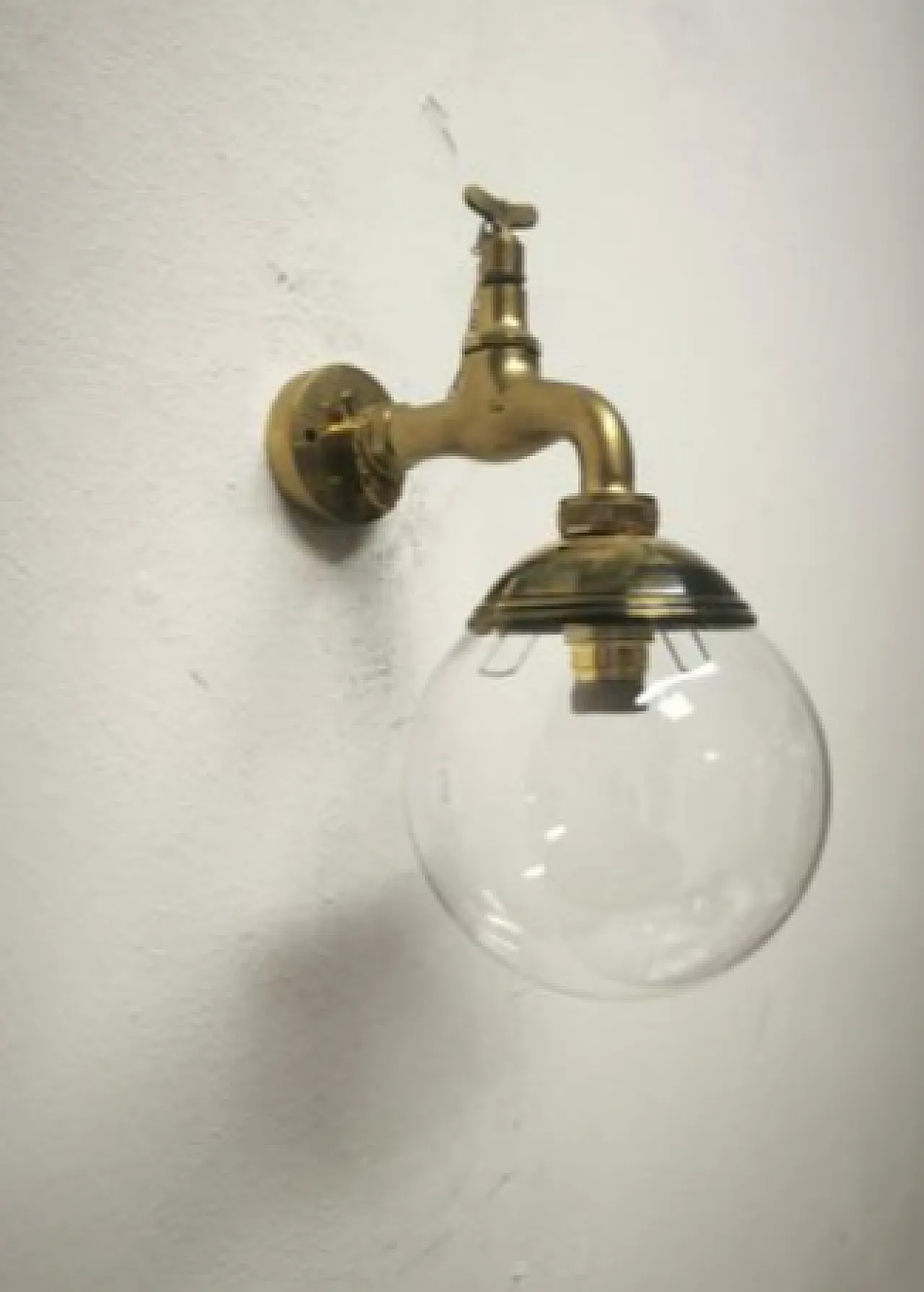 Brass faucet applique, 1960s 6