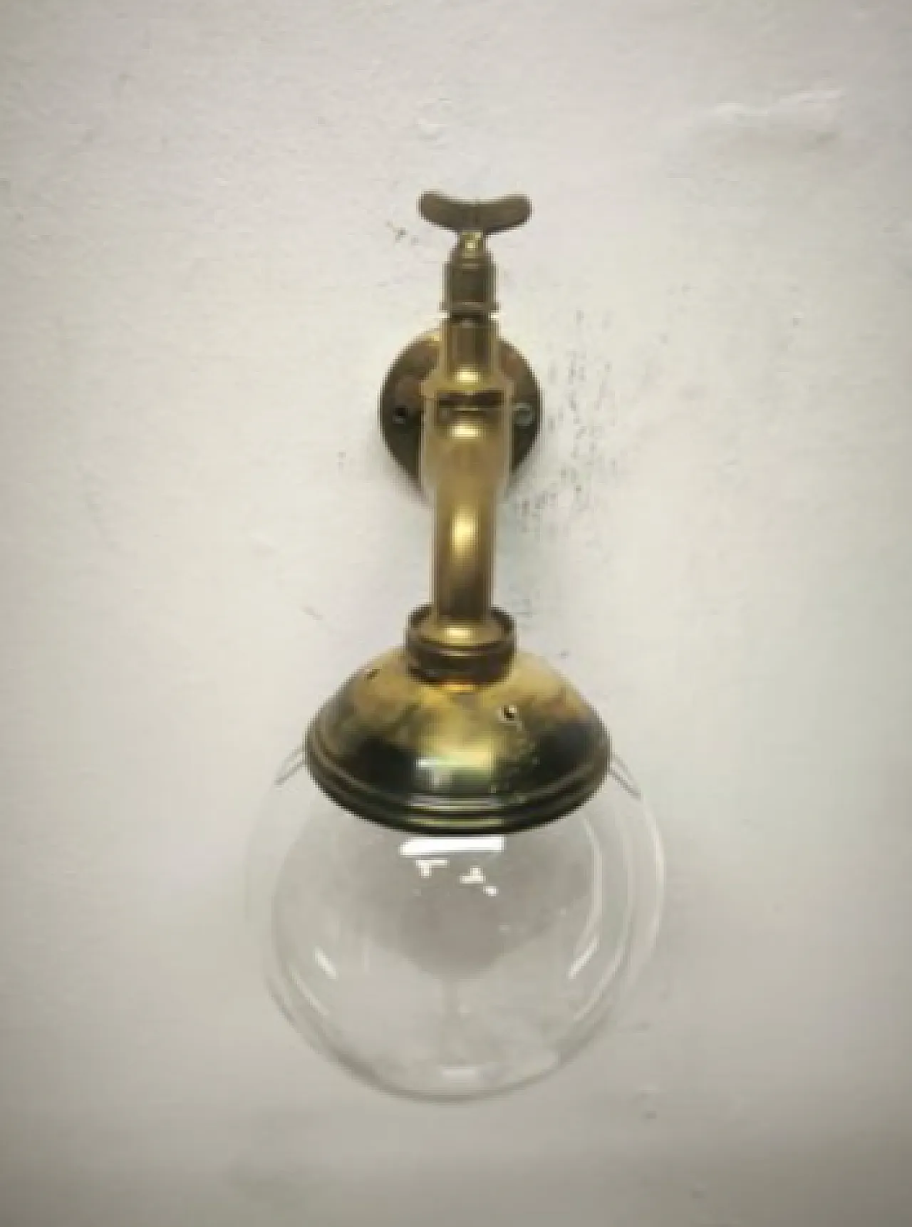 Brass faucet applique, 1960s 7