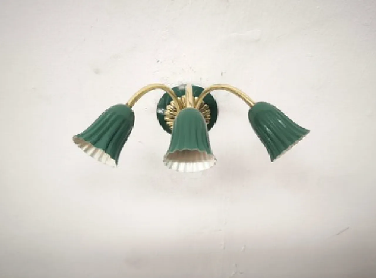 Sputnik wall light from Tre Luci, 1940s 4