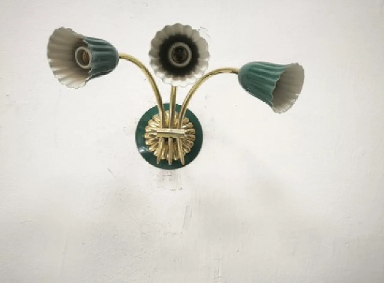 Sputnik wall light from Tre Luci, 1940s 6