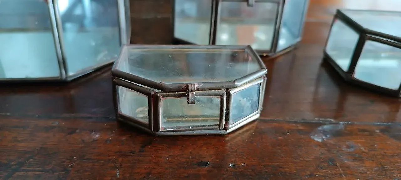4 Glass and metal jewelry boxes, 1930s 2