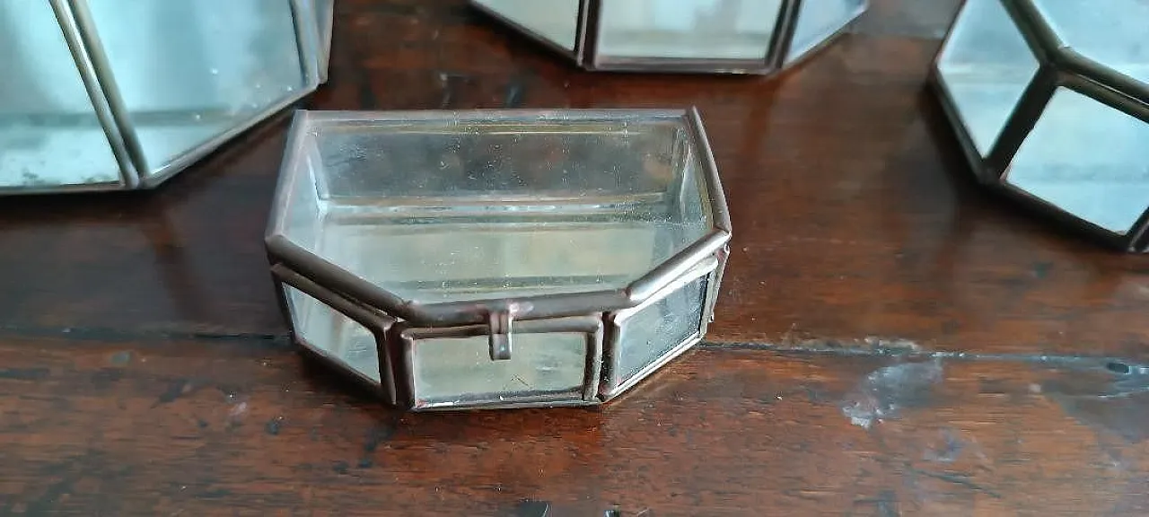 4 Glass and metal jewelry boxes, 1930s 3