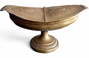Embossed copper incense holder, 19th century
