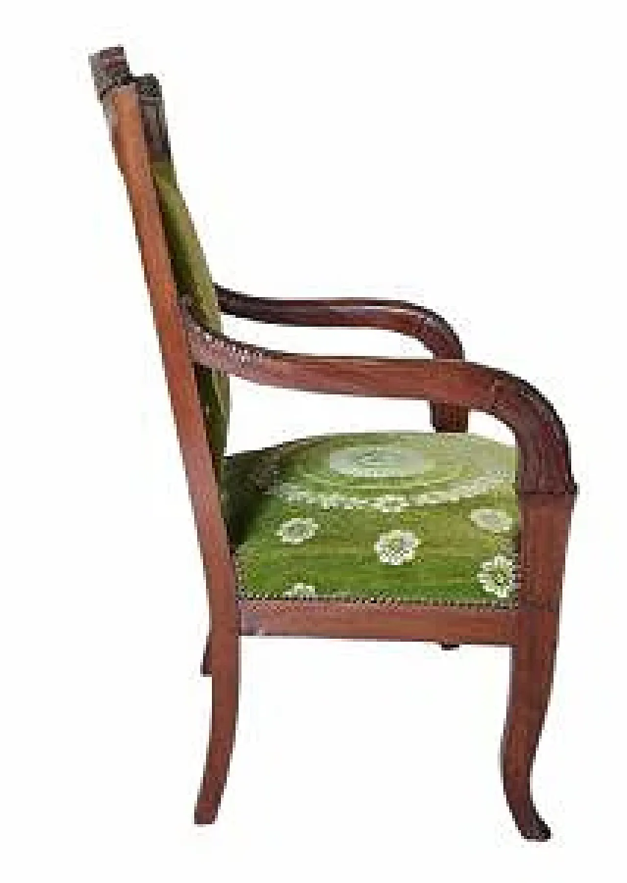 4 Solid mahogany armchairs, early 19th century 6