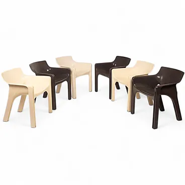 Gaudì armchairs by Vico Magistretti for Artemide, 1960s