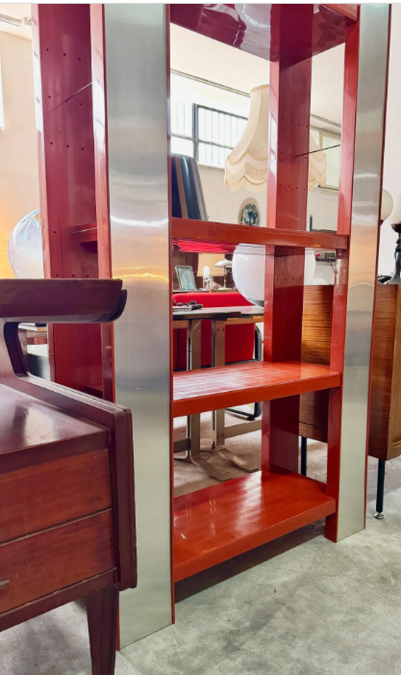 Lacquered plastic bookcase and anodized aluminum inserts, 1970s 5