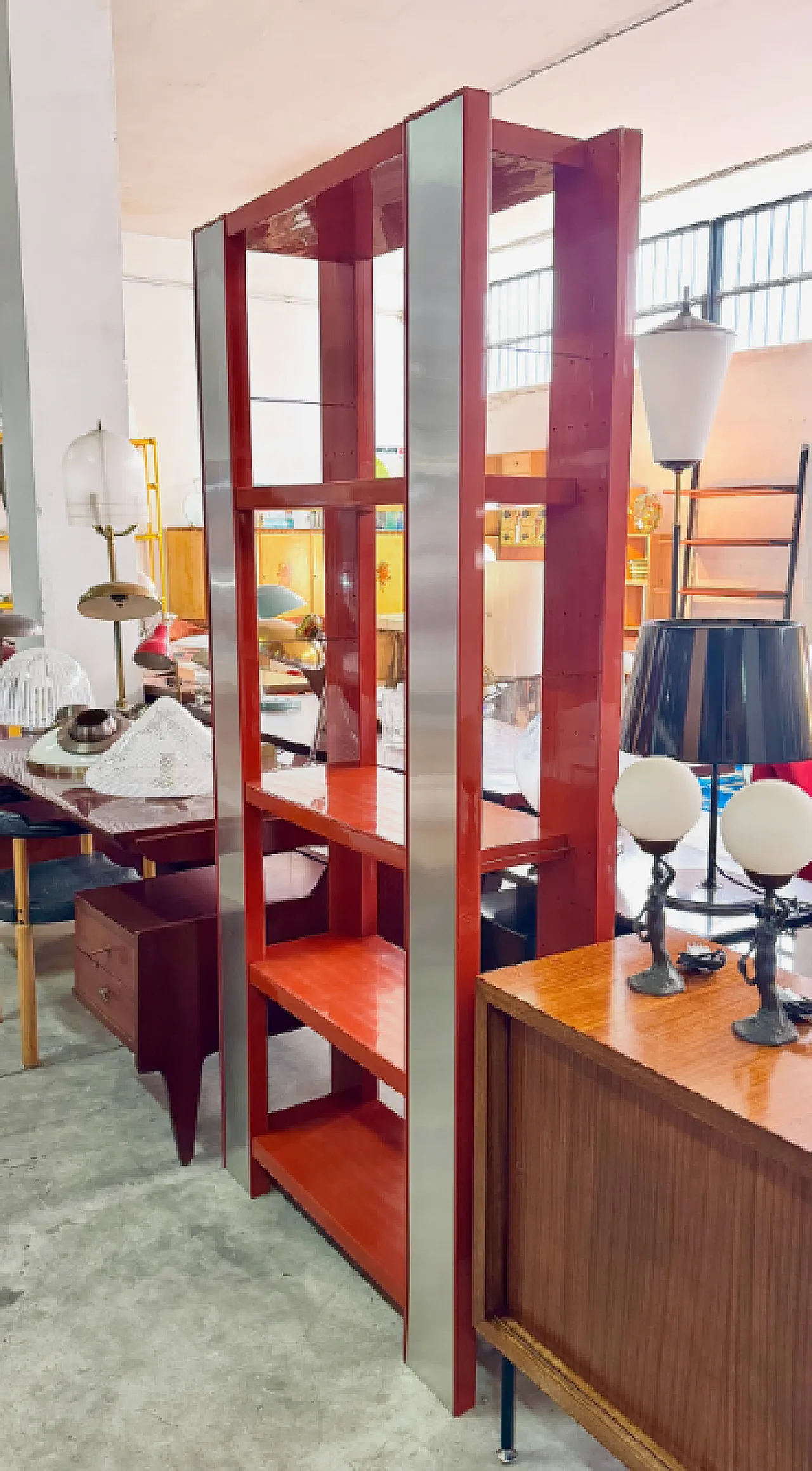 Lacquered plastic bookcase and anodized aluminum inserts, 1970s 6