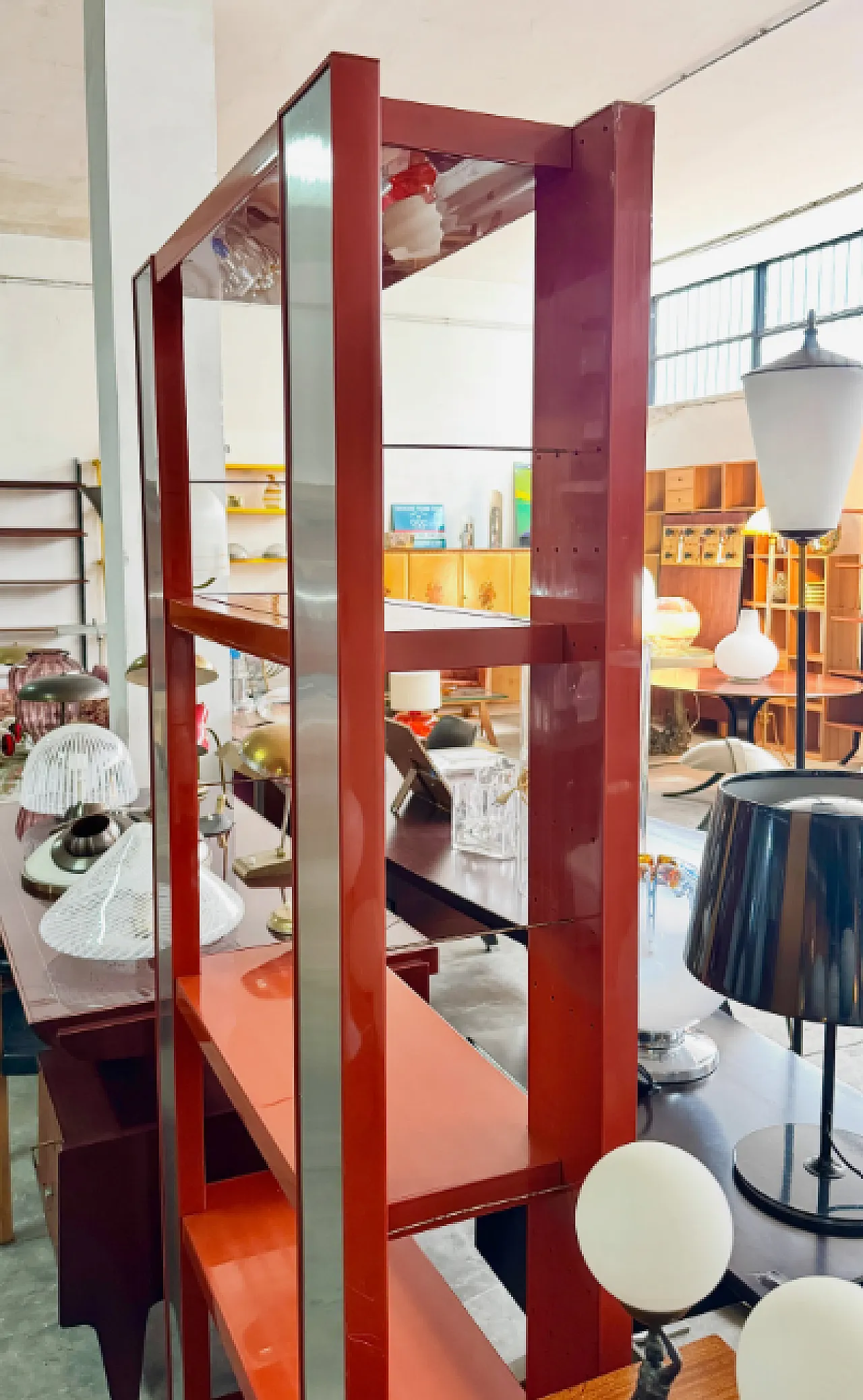 Lacquered plastic bookcase and anodized aluminum inserts, 1970s 7