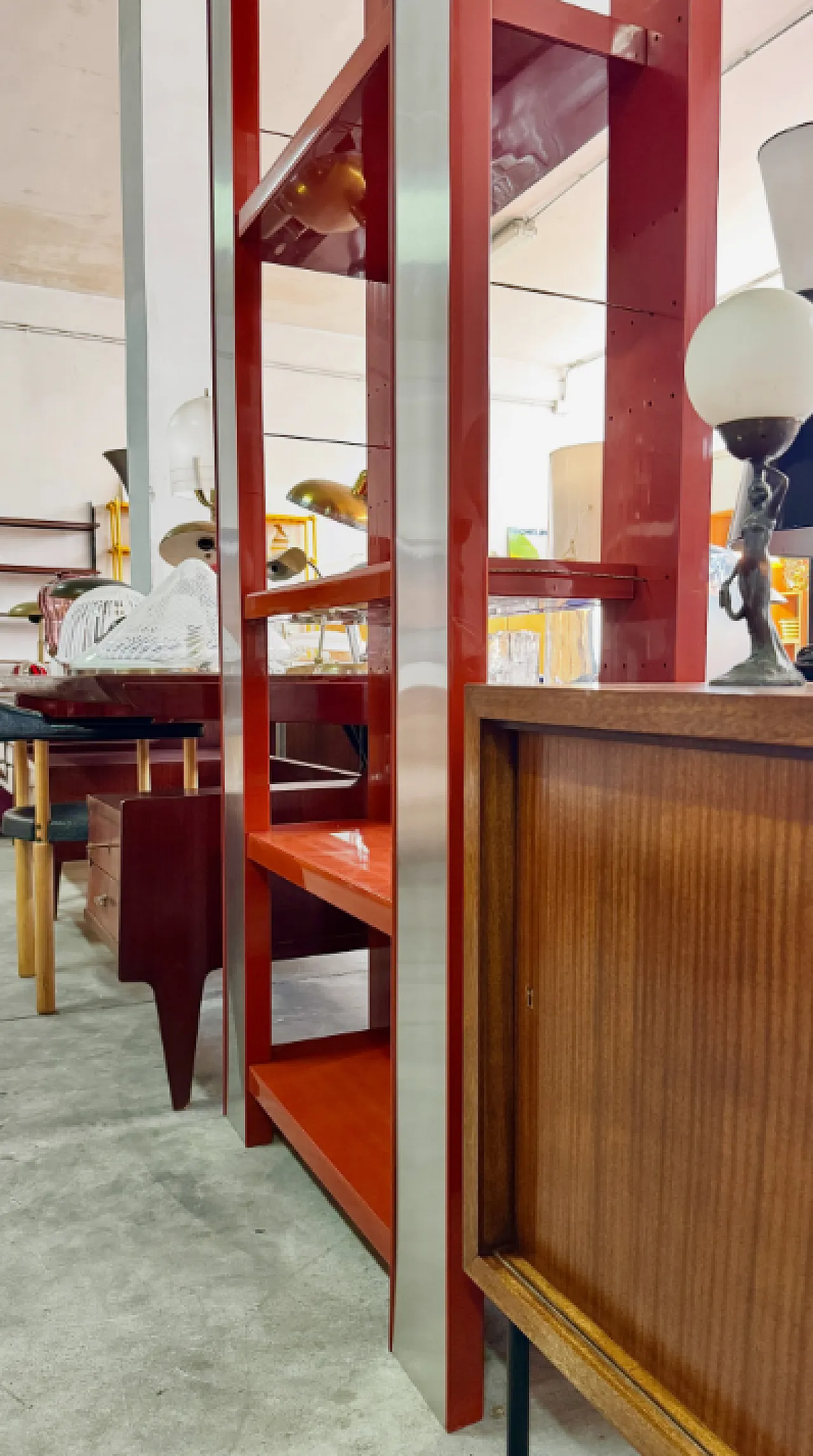Lacquered plastic bookcase and anodized aluminum inserts, 1970s 8
