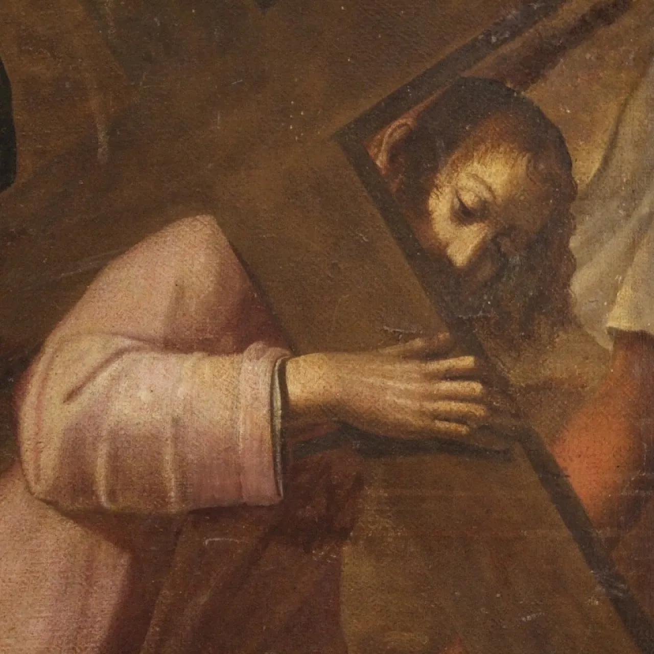 Via Crucis Salita al Calvario, olio su tela, '600 4