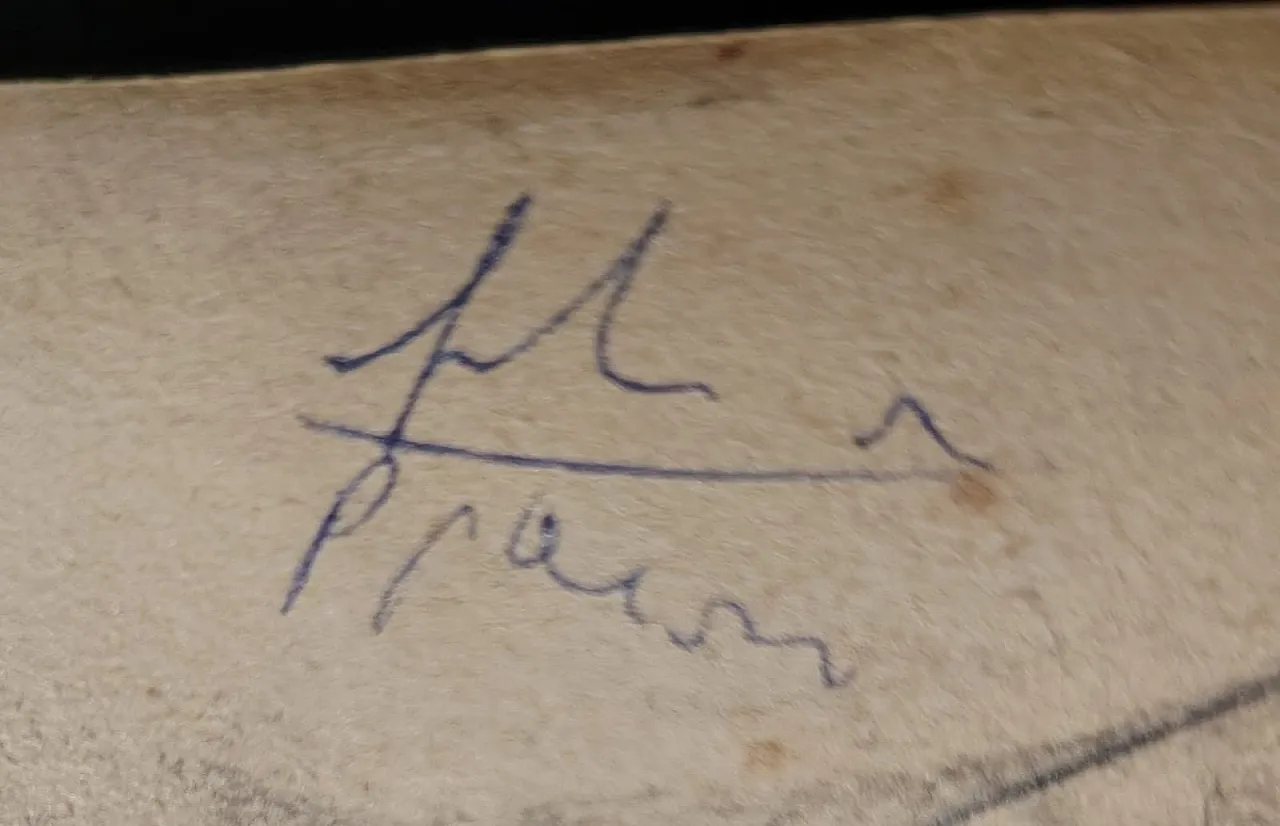 Cantiere, carbone su carta, anni '50 5