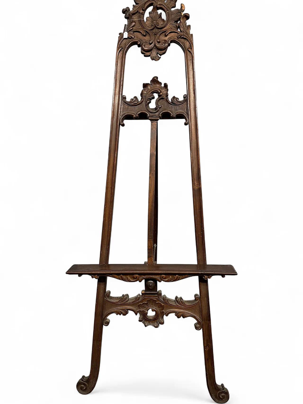 Liberty painter's easel in carved walnut, 20th century 10
