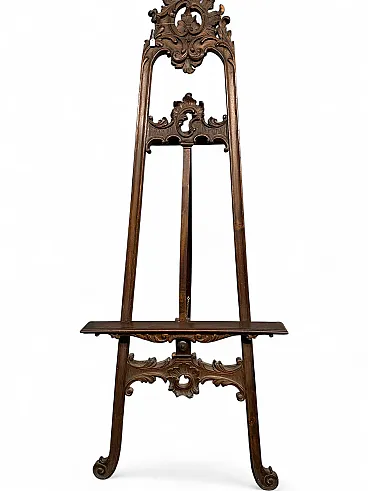 Liberty painter's easel in carved walnut, 20th century