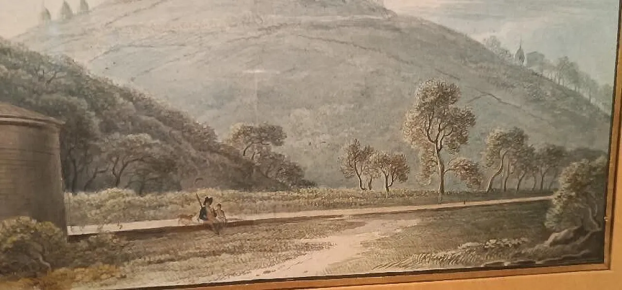 Paesaggio, acquerello su carta, inizio '800 8