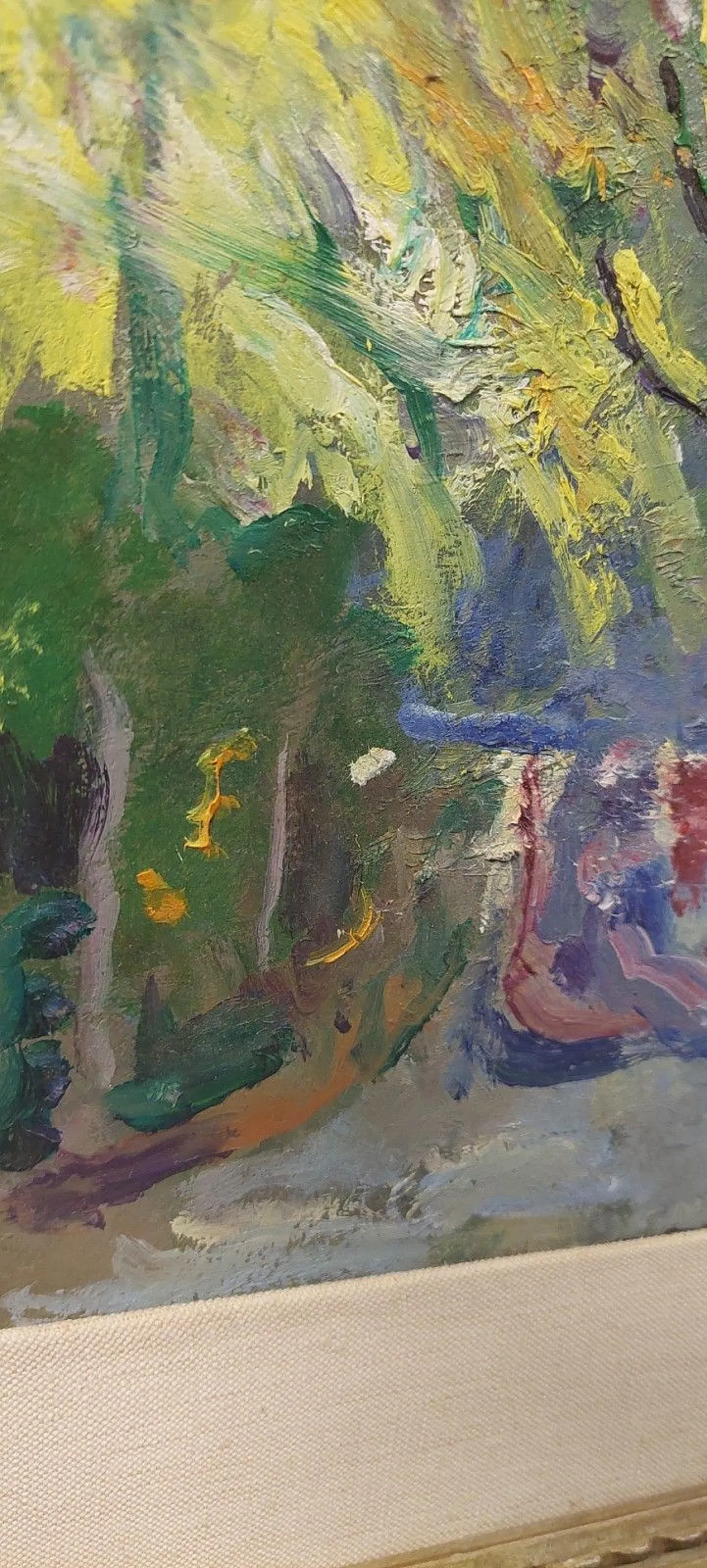 Landscape Impressionist, oil on panel, early 20th century 8