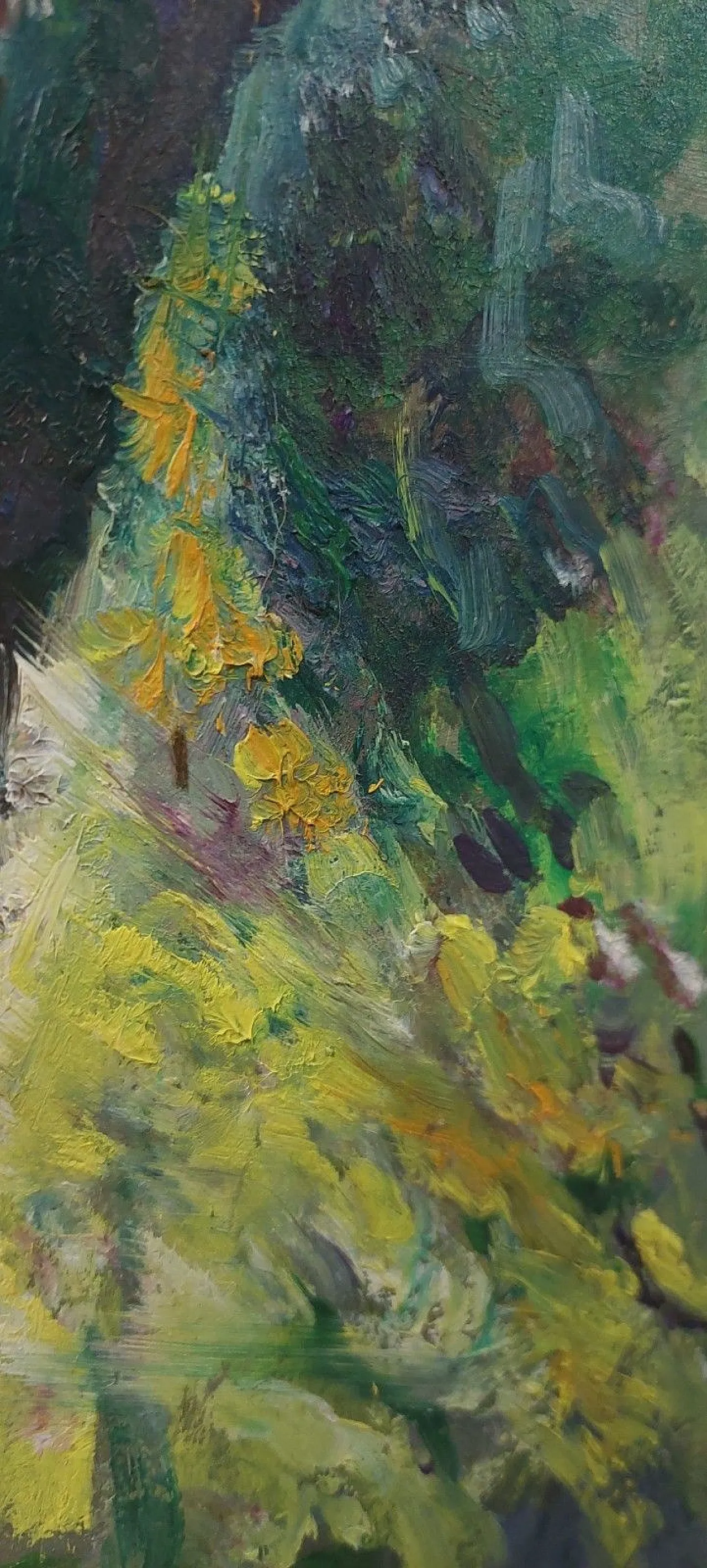 Landscape Impressionist, oil on panel, early 20th century 9