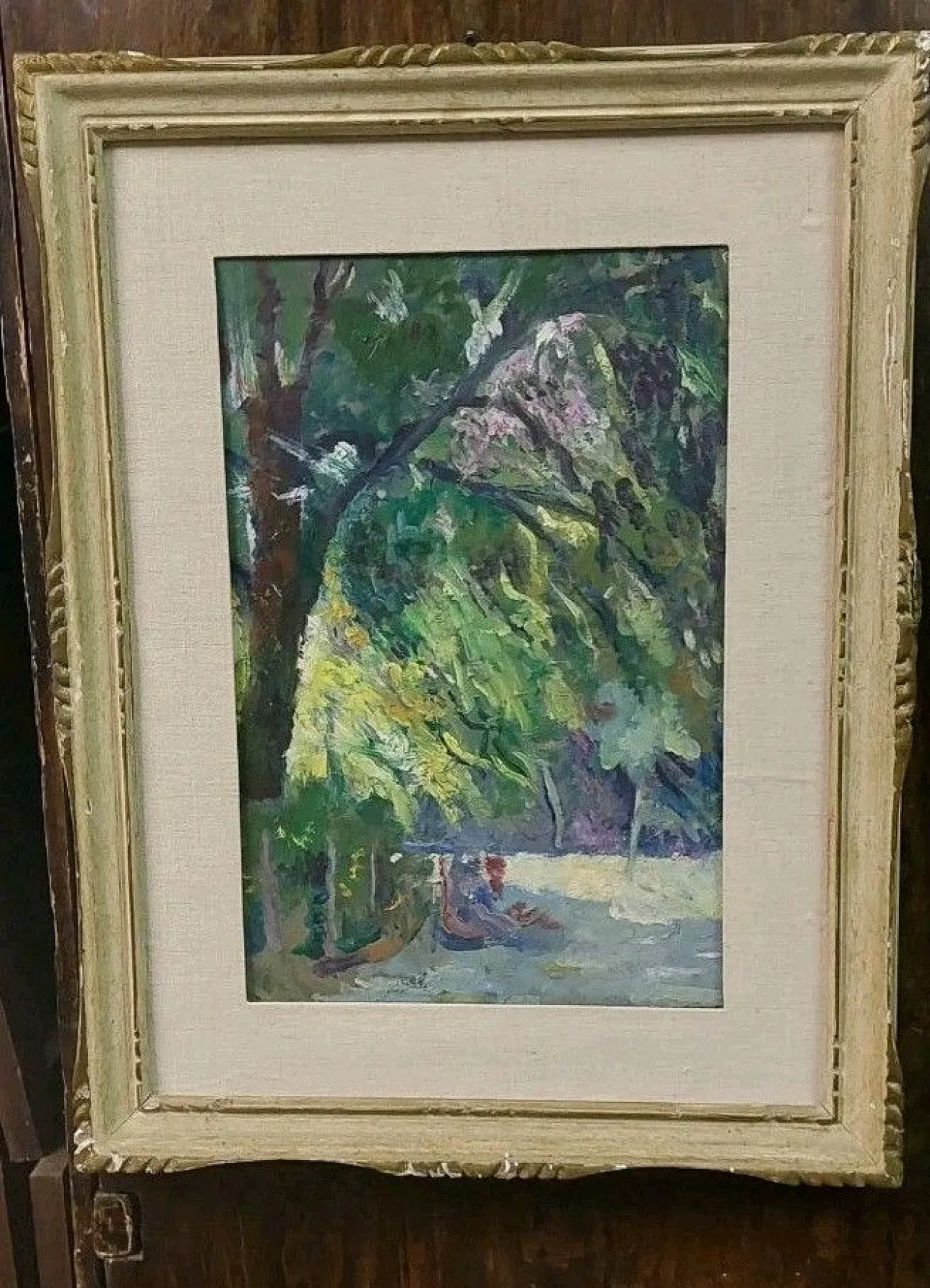 Landscape Impressionist, oil on panel, early 20th century 11