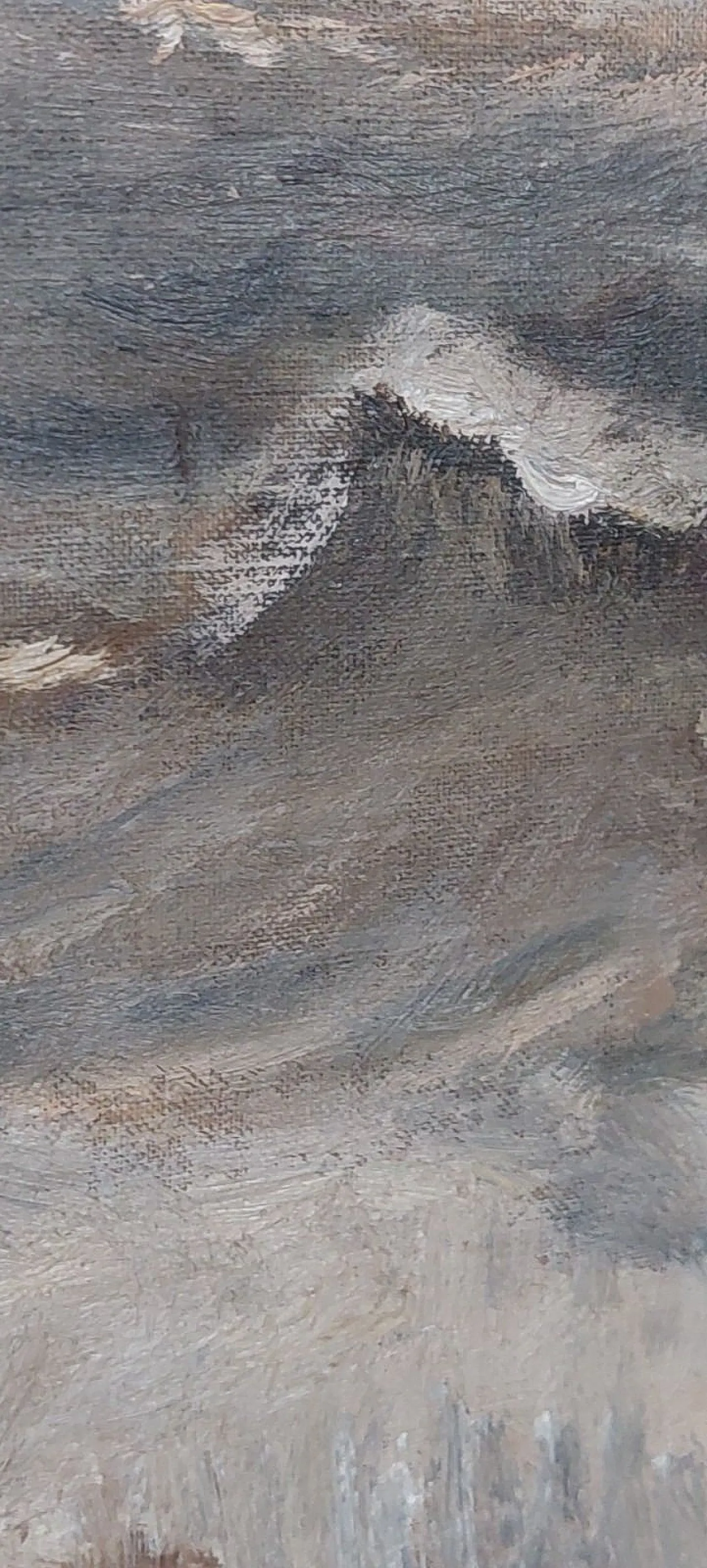Marina di Giuseppe Manfredi, olio su cartone, '900 9