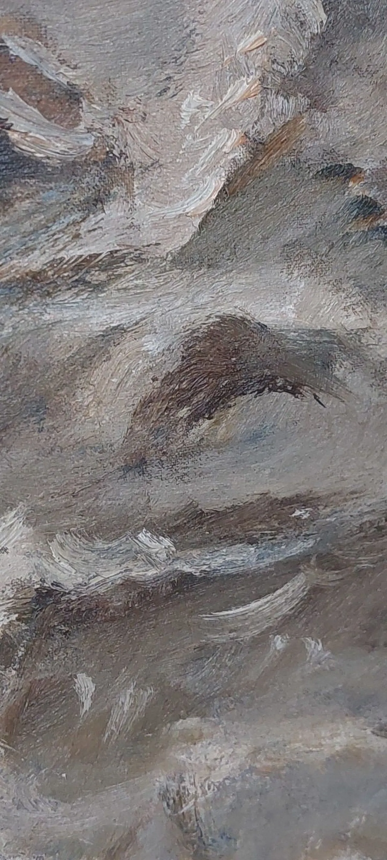 Marina di Giuseppe Manfredi, olio su cartone, '900 10