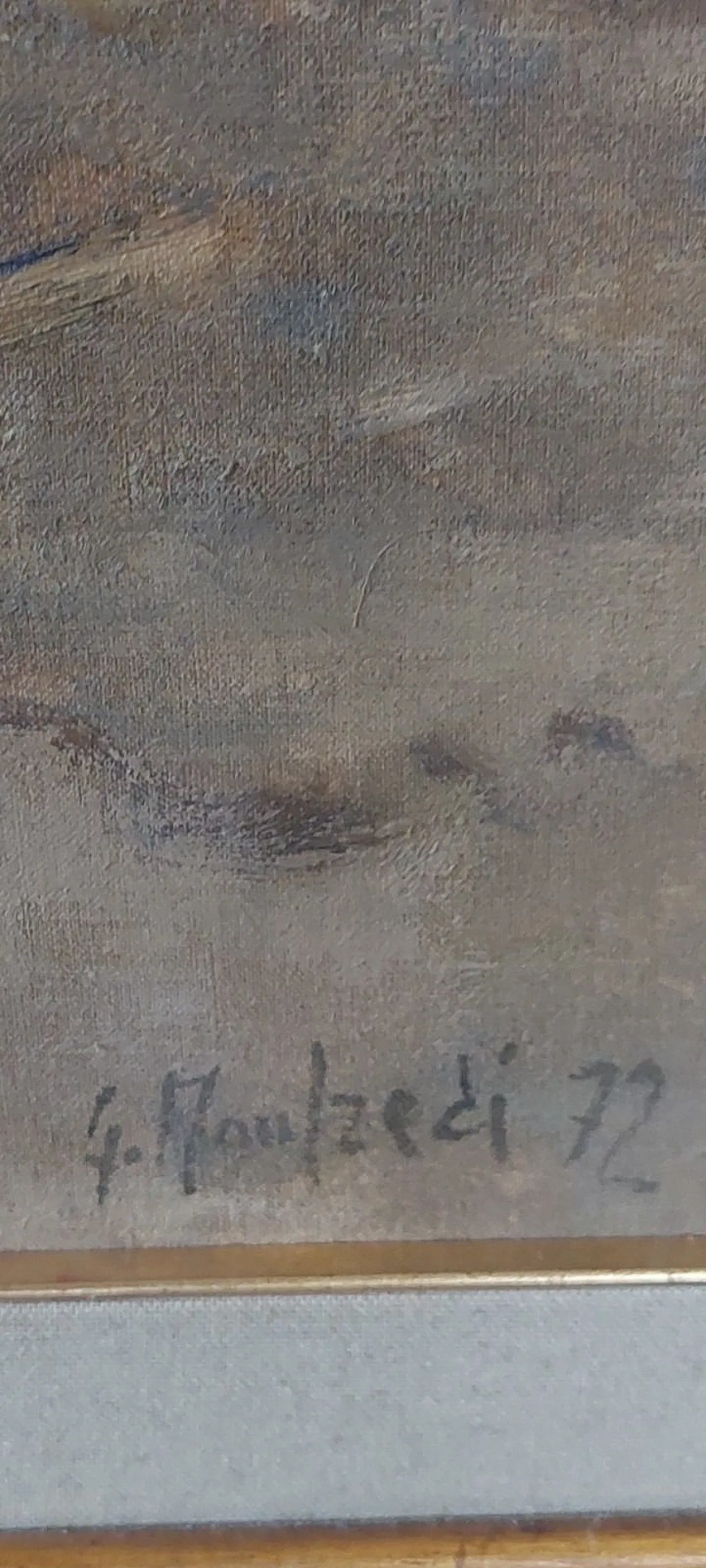 Marina di Giuseppe Manfredi, olio su cartone, '900 11