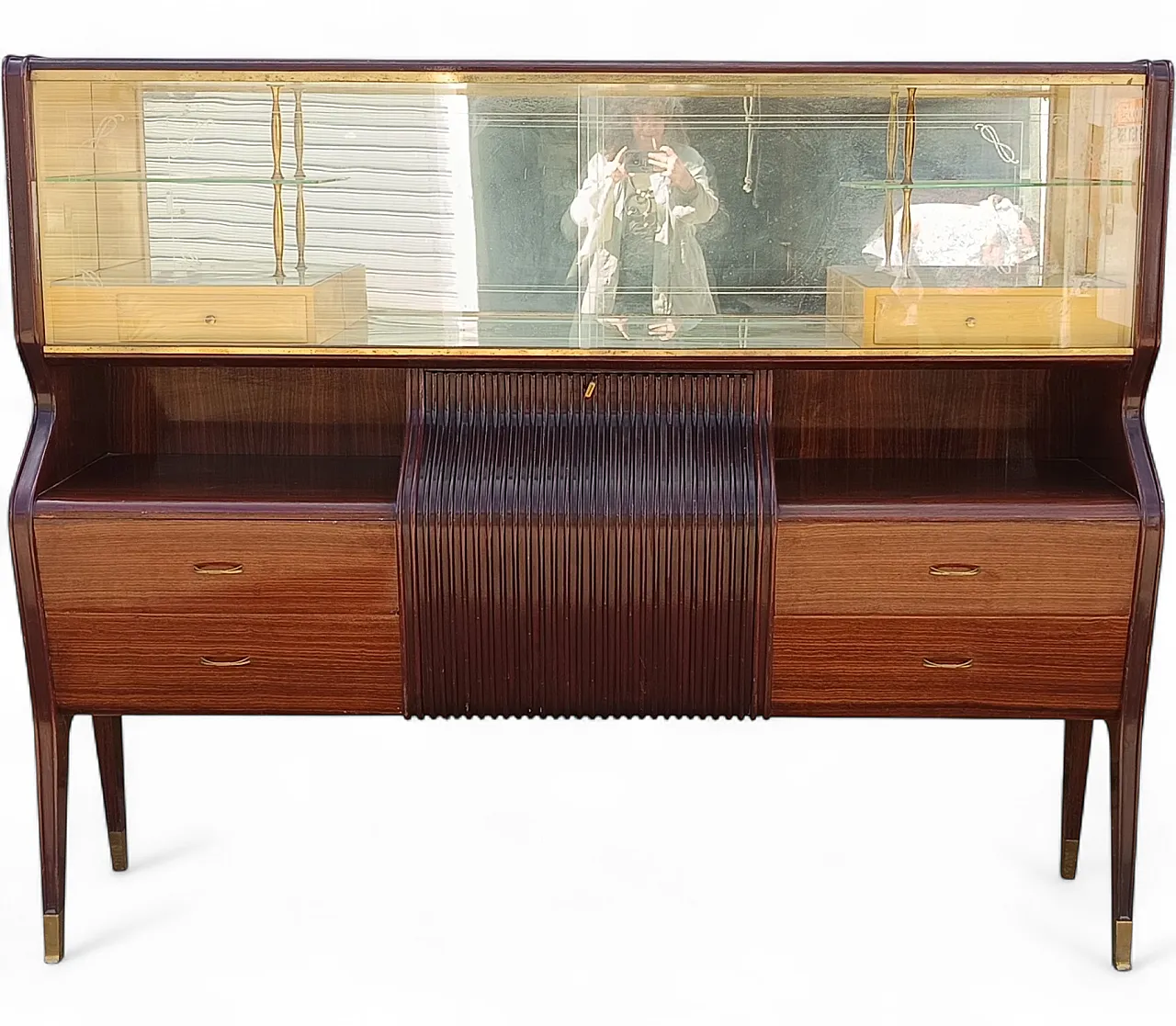 Credenza con vetrina di Osvaldo Borsani, anni '50 10