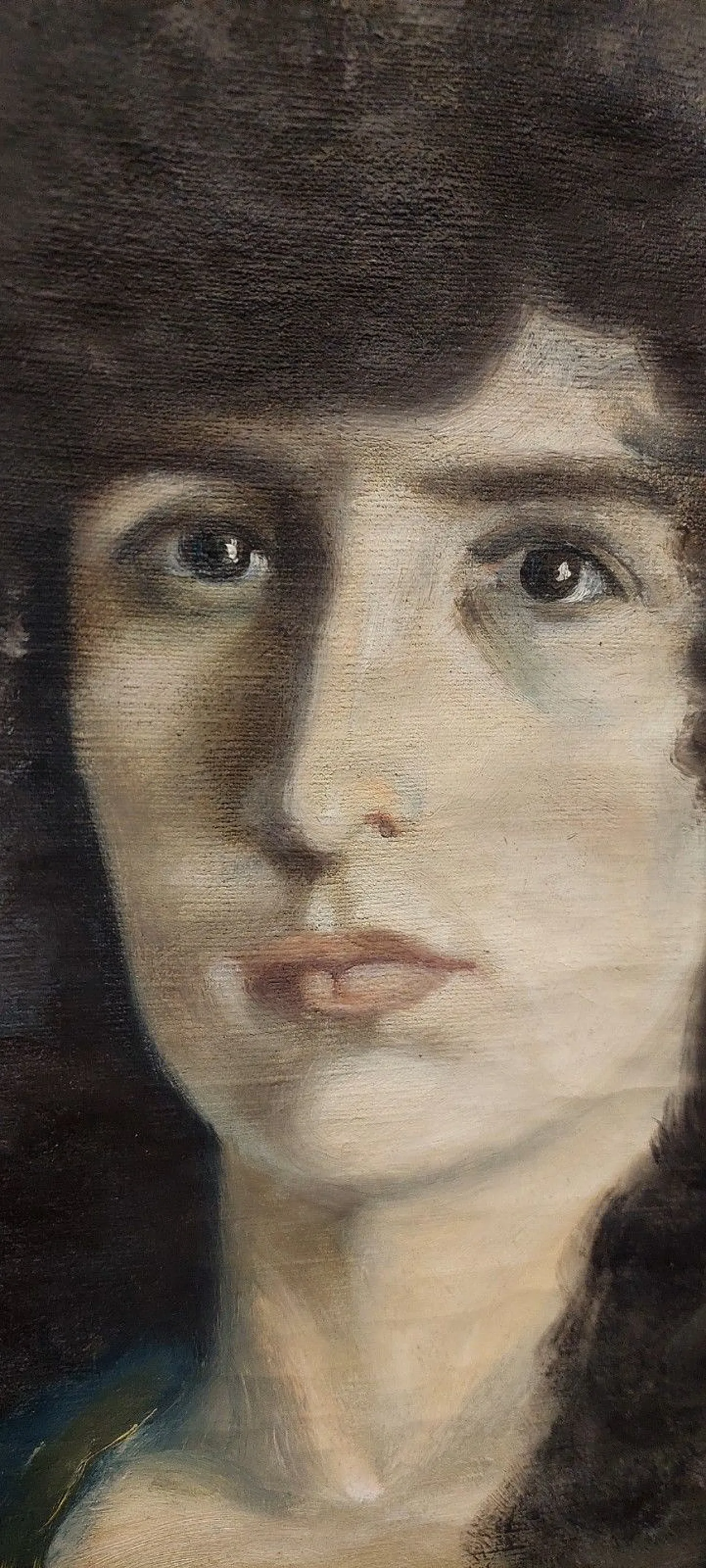 Ritratto di donna, olio su tela, anni '30 6