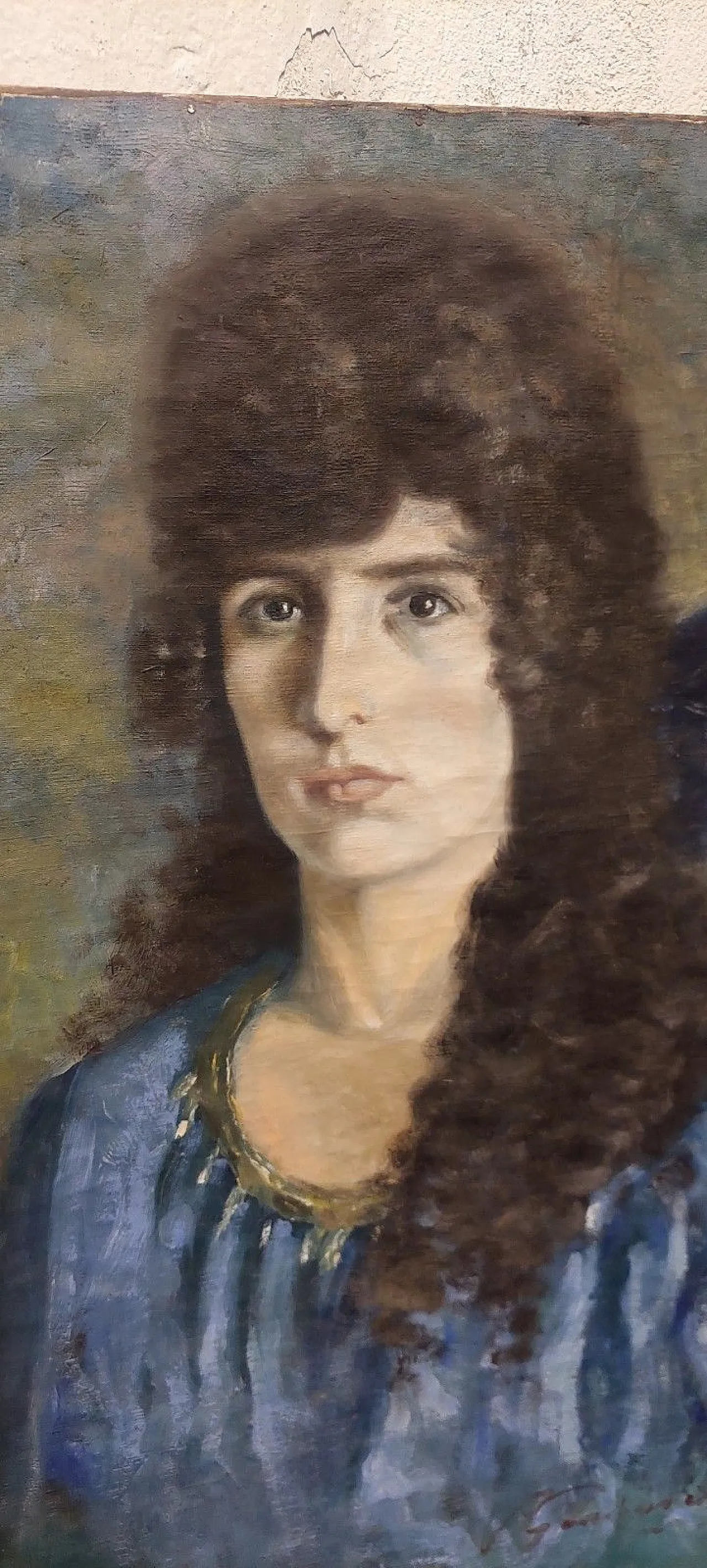 Ritratto di donna, olio su tela, anni '30 7