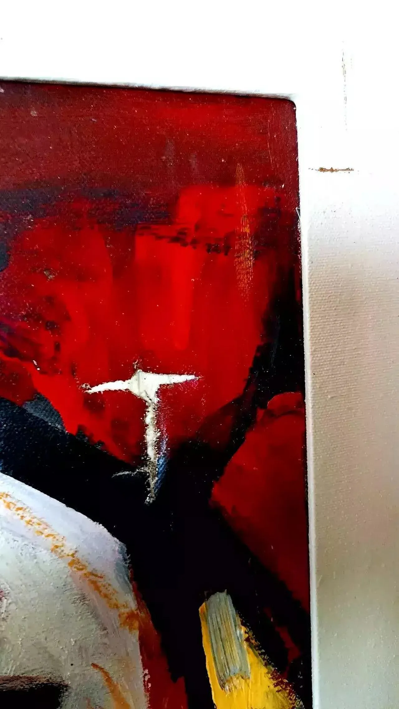 Figura astratta, olio su tela, anni '70 8